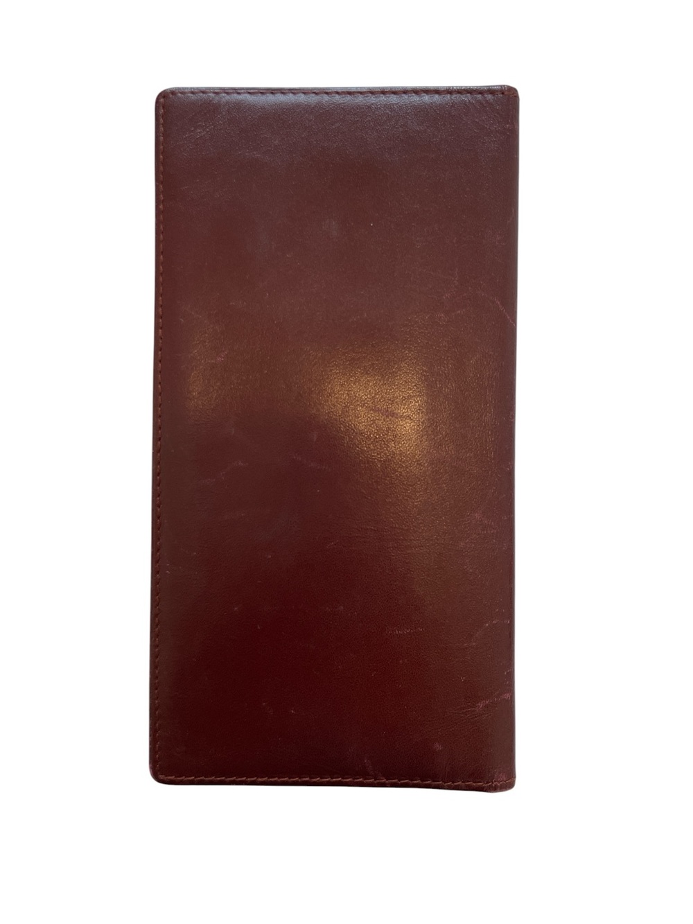 Vintage Must de Cartier Bordeaux Leather Long Bitold Wallet - Double C Logo - Picture 10 of 10